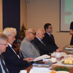 Od lewej: dr Krzysztof Gerc, dr hab. Władysław Błasiak, prof. dr hab. Marian Śnieżyński, prof. dr hab. Stanisław Palka, dr Łukasz Cieślik, Daria Grodzka