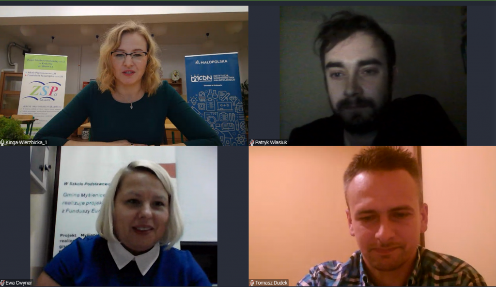 Prowadząca Kinga Wierzbicka, Paweł Własiuk, Ewa Cwynar, Tomasz Dudek