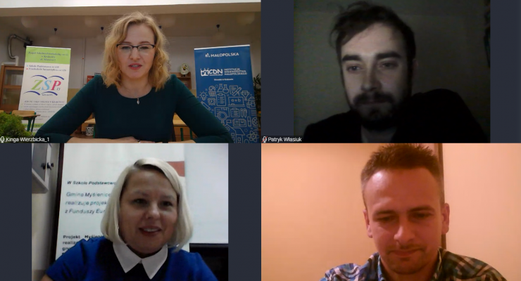 Prowadząca Kinga Wierzbicka, Paweł Własiuk, Ewa Cwynar, Tomasz Dudek