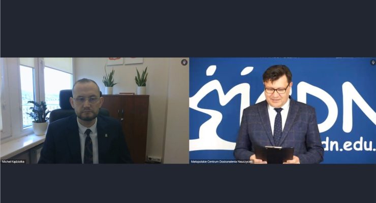 Michał Kądziołka, wicedyrektor Wojewódzkiego Urzędu Pracy w Krakowie; Rafał Kosowski, przewodniczący Komisji Edukacji, Kultury Fizycznej, Sportu i Turystyki Sejmiku Województwa Małopolskiego