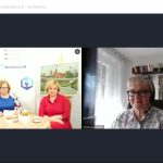 Marek Legutko, przewodniczący OK SNM; Halina Pulchny, nauczyciel konsultant MCDN Ośrodek, Małgorzata Dutka-Mucha, wicedyrektor MCDN ds. Ośrodka w Krakowie; Halina Juraszczyk, prelegentka podczas konferencji