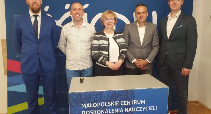 Prelegenci podczas konferencji z wicedyrektorem ds. Ośrodka w Krakowie Małgorzatą Dutką-Muchą