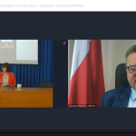 Radosława Skoczeń-Słupska-Prelegentka oraz Jarosław Foremny- Dyrektor Wojewódzkiej Stacji Sanitarno-Epidemiologicznej w Krakowie