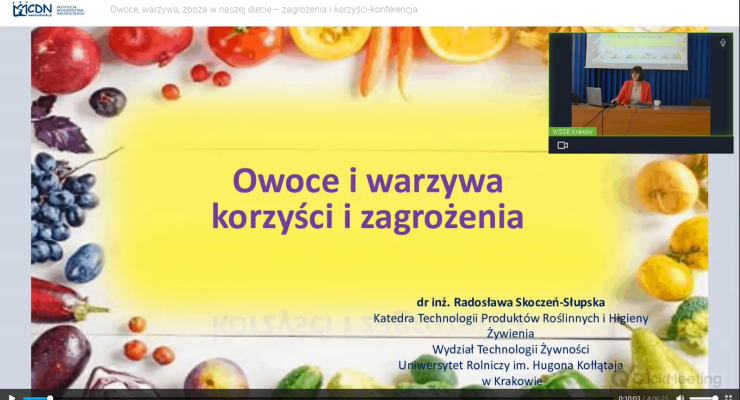 Radosława Skoczeń-Słupska-Prelegentka w czasie wykładu