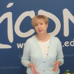 Małgorzata Dutka-Mucha wicedyrektor MCDN ds. Ośrodka w Krakowie, uroczyste otwarcie konferencji pt. Wychowuję ucząc matematyki