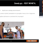 Bartosz Koralewski, przedstawiający opis zasad gry w koszykówkę 3x3