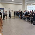 Dyrektor Katolickiego Liceum Sztuk Plastycznych ks. dr Paweł Kochaniewicz, Wicedyrektor MCDN ds. Ośrodka w Nowym Sączu p. Zygmunt Fryczek, Kierownik Działu Doskonalenia i Doradztwa MCDN Ośrodka w Nowym Sączu p. Alicja Kolbusz, Wicedyrektor Katolickiego Liceum Sztuk Plastycznych p. Wioletta Bobrowska