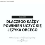 Zrzut z wystąpienia Anny Ligas-Kowaluk