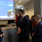 Witold Kozłowski Marszałek Województwa Małopolskiego, Andrzej Skrzypiński Starosta Oświęcimski, dr Łukasz Cieślik Dyrektor MCDN