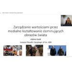 zrzut ekranu z transmisji konferencji na platformie Clickmeeting – wystąpienie dr Aldony Guzik z Uniwersytetu Pedagogicznego