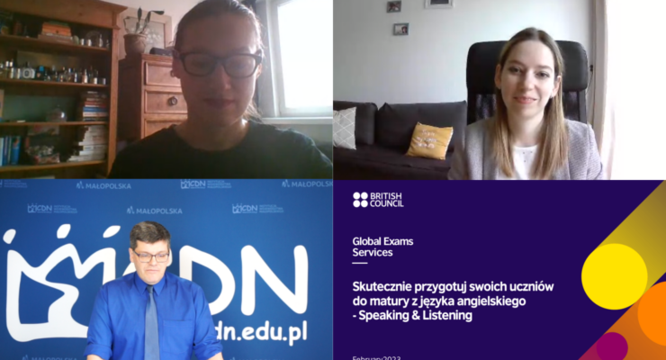 Zrzut z ekranu komputera, osób prowadzących seminarium