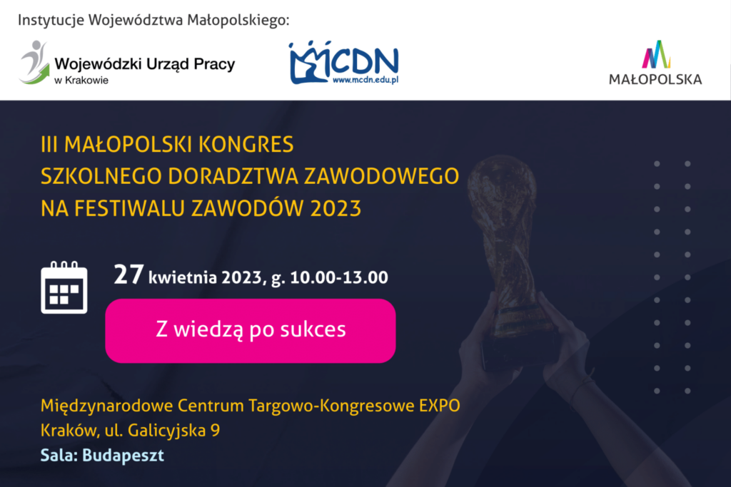afisz kongres doradztwa zawodowego festiwalu zawodów