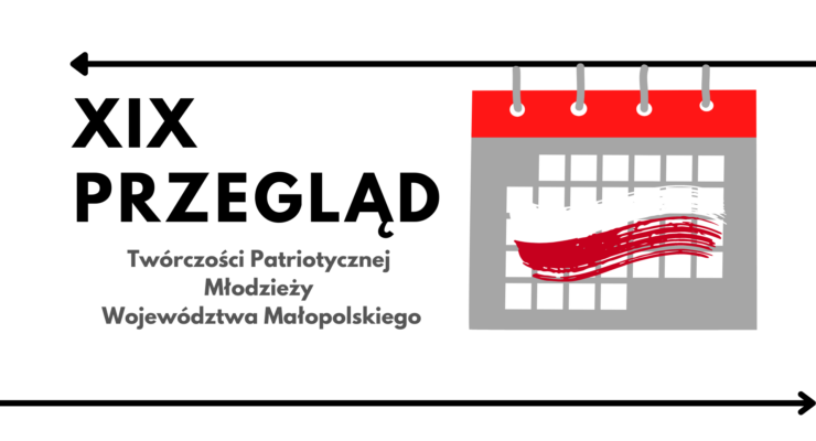Plakat promujący XIX Przegląd Twórczości Patriotycznej Młodzieży WM