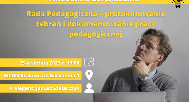 Grafika promująca Akademie Zarządzania