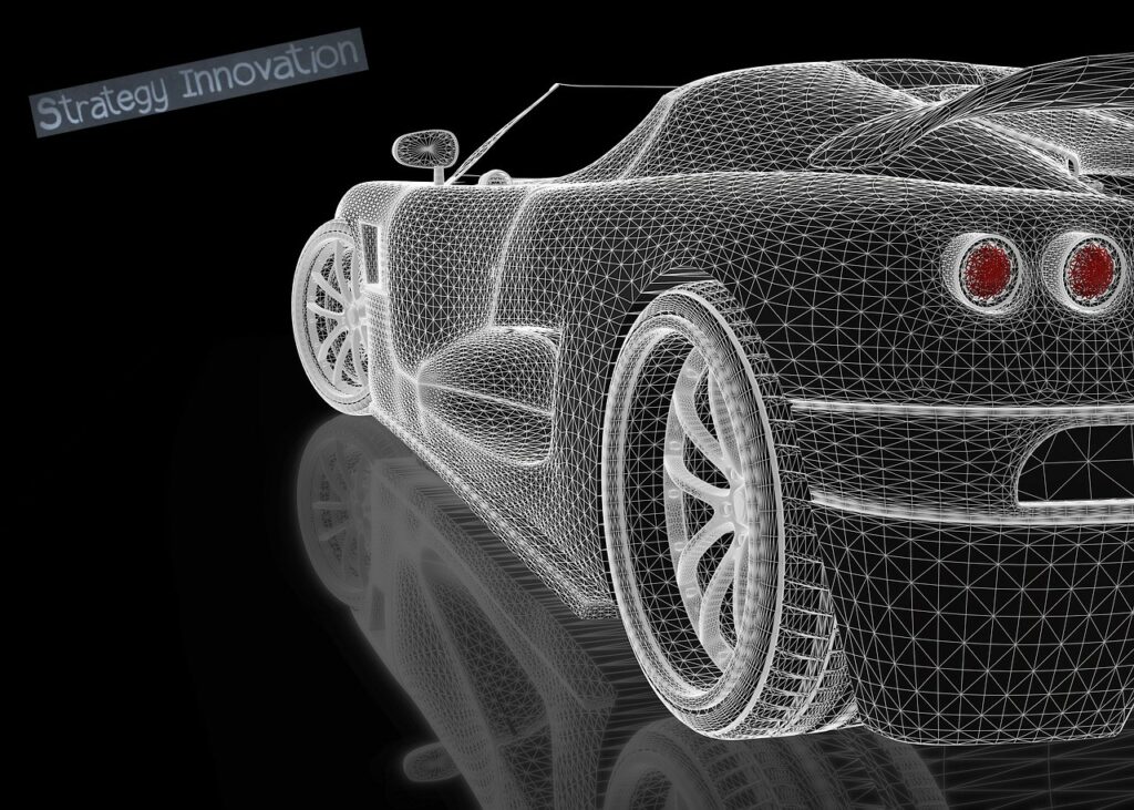 Grafika 3D samochodu