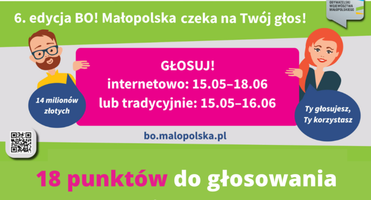 Plakat promujący 6. edycję Budżetu Obywatelskiego