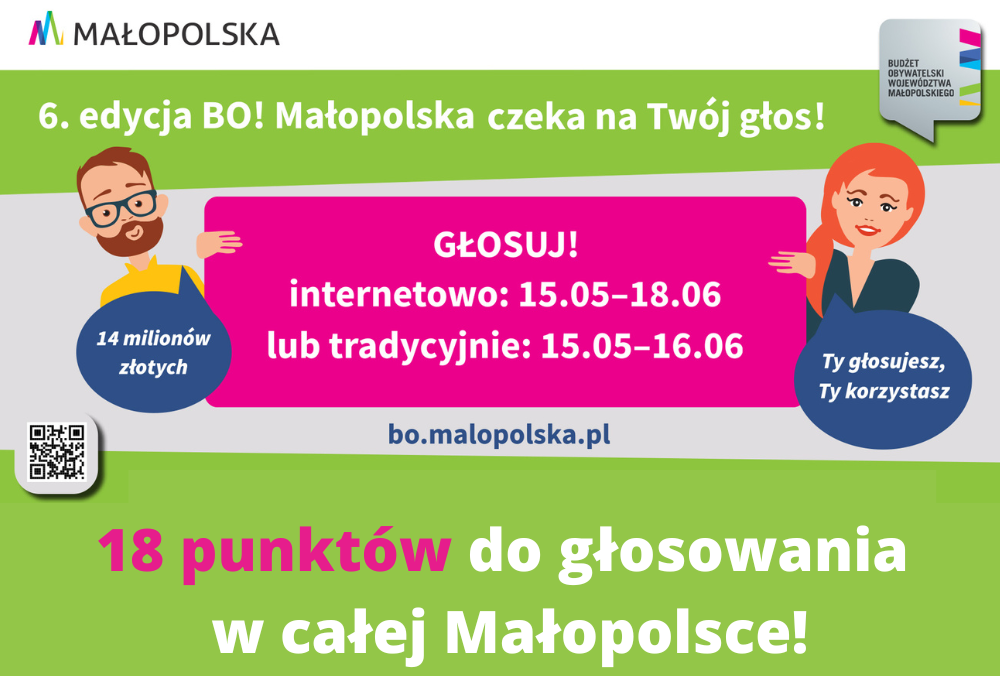 Plakat promujący 6. edycję Budżetu Obywatelskiego