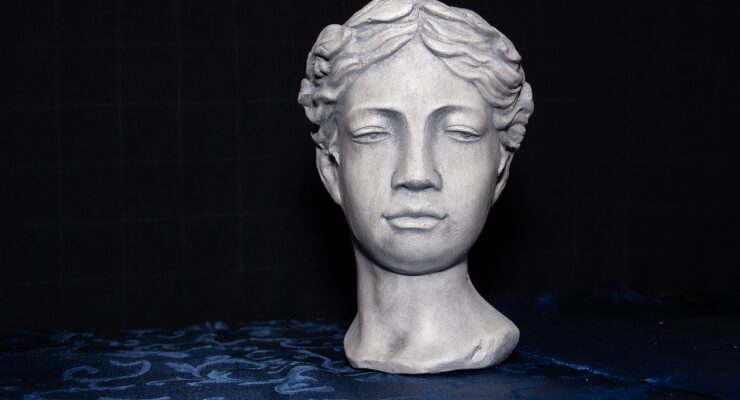 antyczna rzeźba - głowa