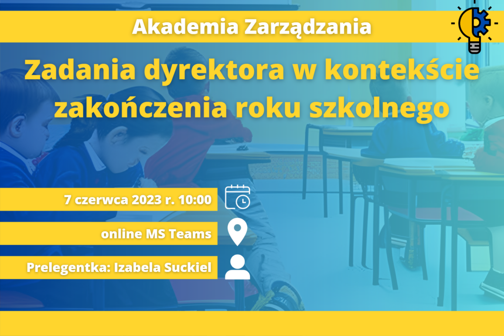 Grafika przedstawiająca informacje o terminie i miejscu szkolenia