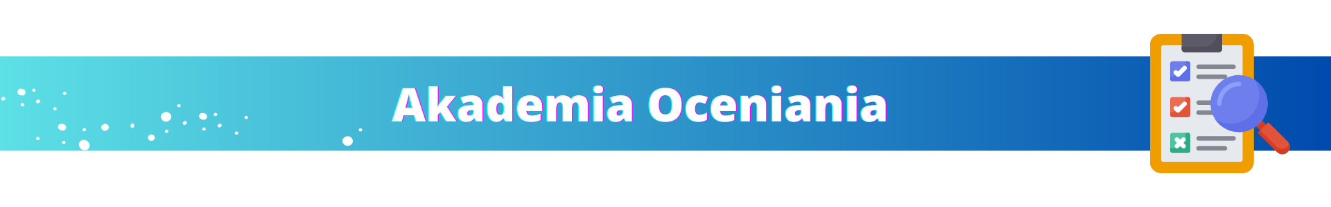 Belka z napisem akademia oceniania