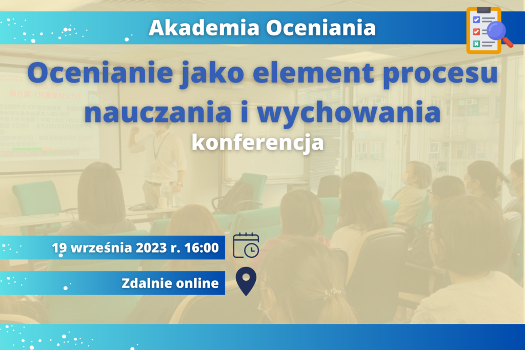 Grafika promująca Akademię Oceniania