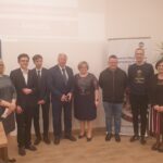 Od Lewej: Joanna Trybuła, Jakub Skalany, Kacper Błachut dr Bronisław Pabich, Halina Pulchny, dr Jakub Kabat, Daniel Danieluk, Marta Rajek