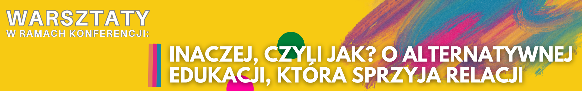 Belka promująca warsztaty w ramach konferencji