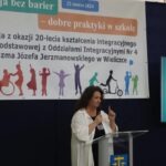 Anna Dymna podczas wykładu