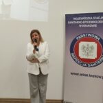 Przedstawiciel WSSE w Krakowie otwierający konferencję