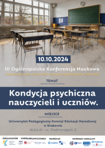 plakat konferencji, sala wykładowa