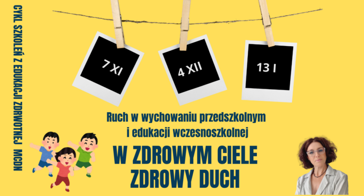 grafika cyklu szkoleń "W zdrowym ciele, zdrowy duch"