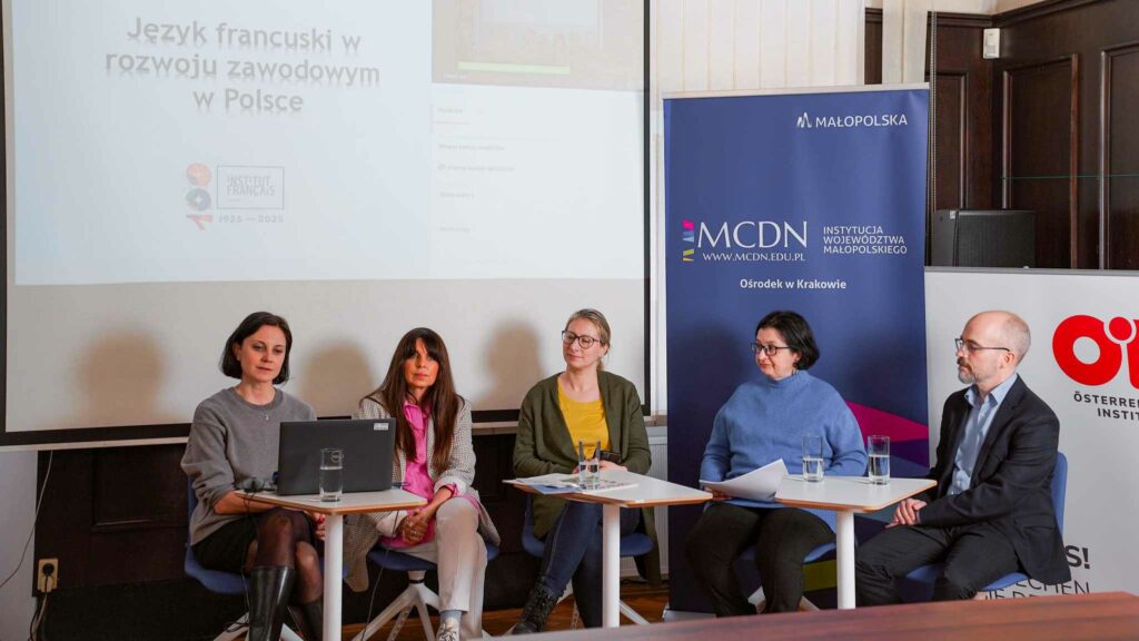 przedstawiciele Instytutu Francuskiego, Instytutu Austriackiego, Instytutu Cervantesa oraz Instytutu Goethego,