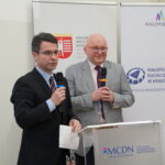 Uroczyste otwarcie konferencji: dr Łukasz Cieślik – dyrektor Małopolskiego Centrum Doskonalenia Nauczycieli, Paweł Mucha – dyrektor Małopolskiego Ośrodka Ruchu Drogowego