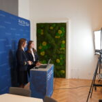 Monika Trojanowska i Sylwia Orzeł – przedstawicielki Centrum Edukacji Lotniczej Kraków Airport