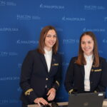 Monika Trojanowska,Sylwia Orzeł – przedstawicielki Centrum Edukacji Lotniczej Kraków Airport