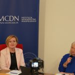 Wioletta Matejczyk oraz Katarzyna Wawrzyniak - w trakcie odpowiadania na pytania